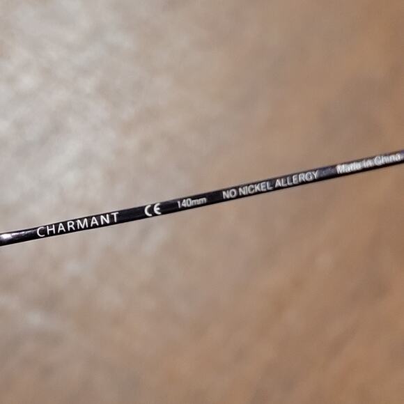 CHARMANT CH8600E BL Titanium Womens Rimless Eyeglasses 99-19-140 - Picture 6 of 13